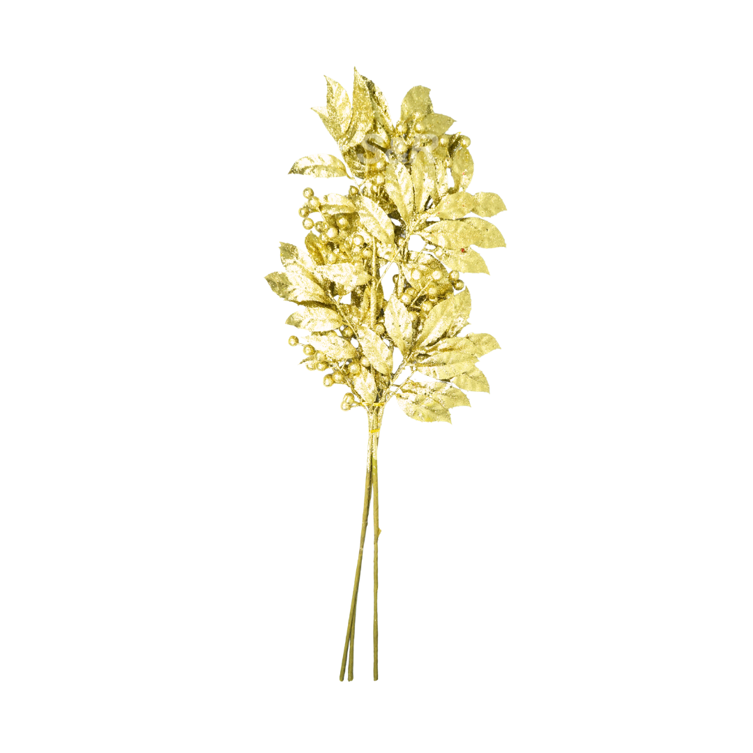 Simply Christmas Pick Gold 3 Pieces